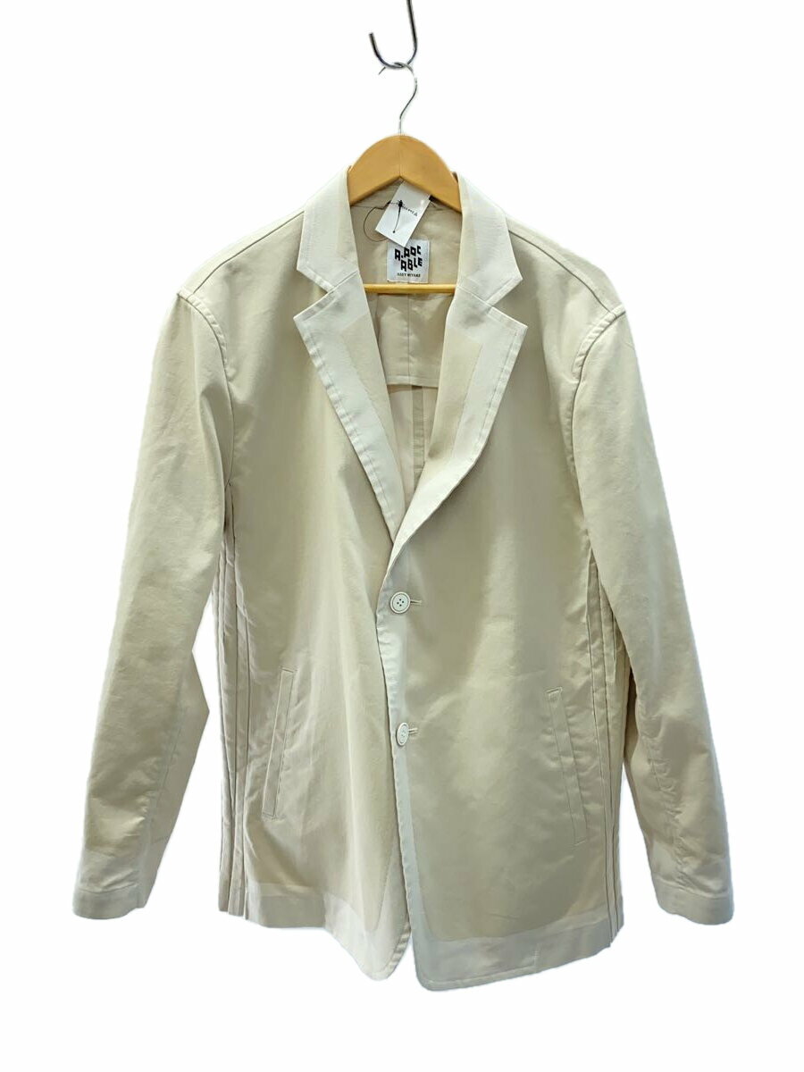 【中古】ISSEY MIYAKE◆A-POC ABLE/type-c/テーラードジャケット/3/コットン/BEG/無地/AT11FD200【メンズウェア】