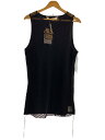 【中古】タグ付/ANDER/タンクトップ/メッシュ/one/コットン/BLK/NONSAPIENS【メンズウェア】
