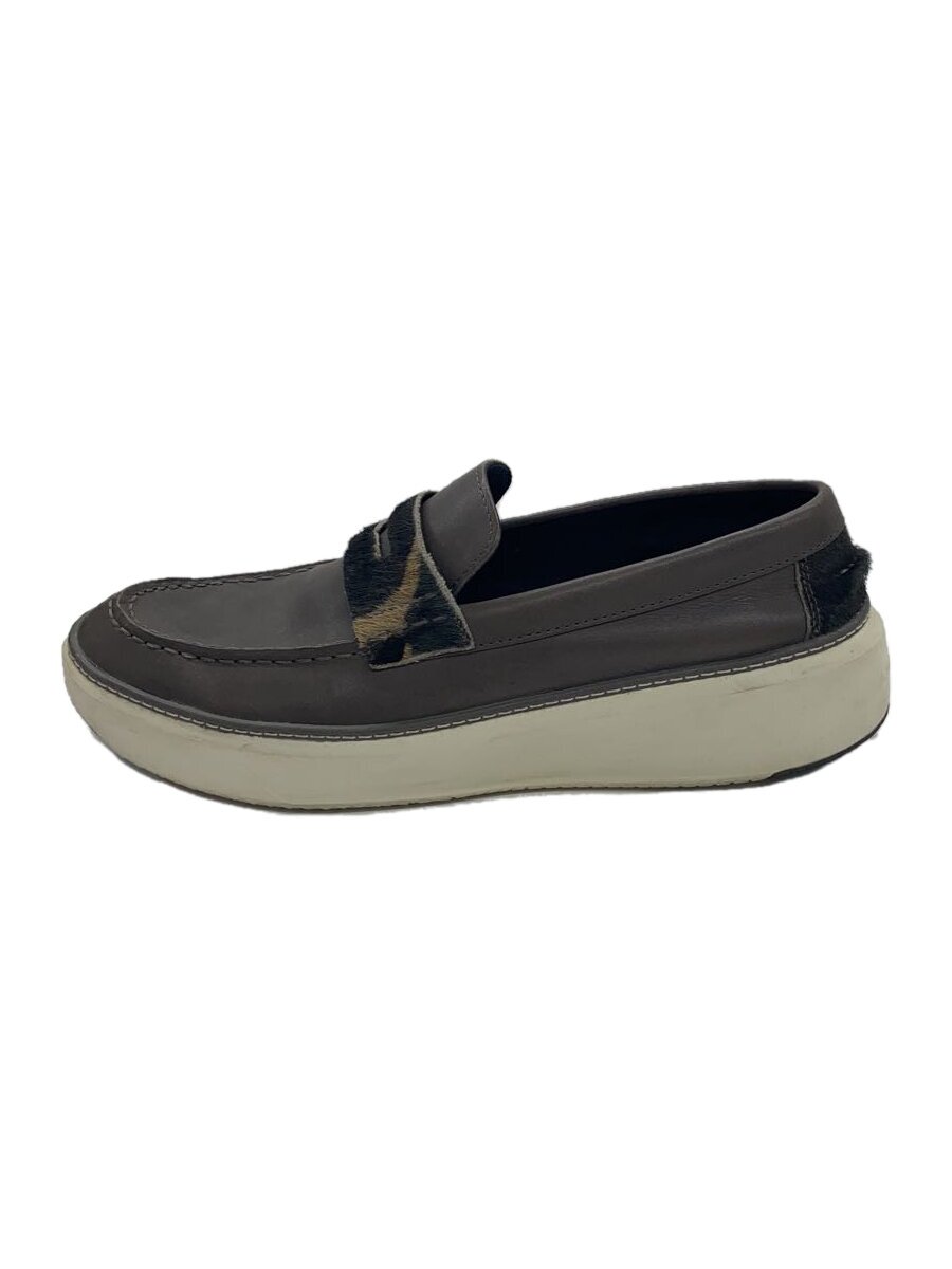 【中古】COLE HAAN◆グランドプロトップスピンペニーローファー/UK7/GRY/C37319【シューズ】