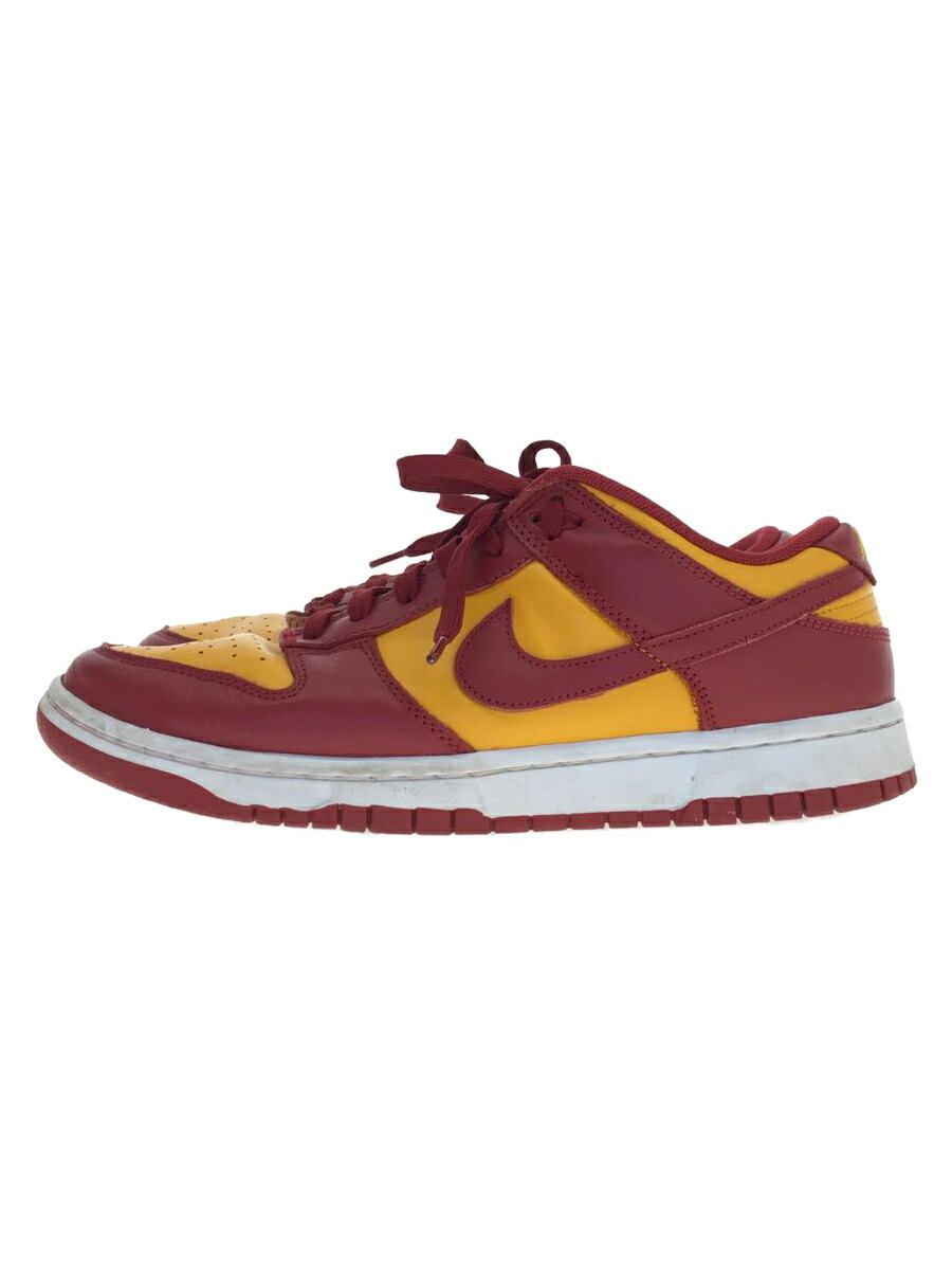 【中古】NIKE◆DUNK LOW RETRO_ダンク ロー レトロ/27cm/レッド【シューズ】