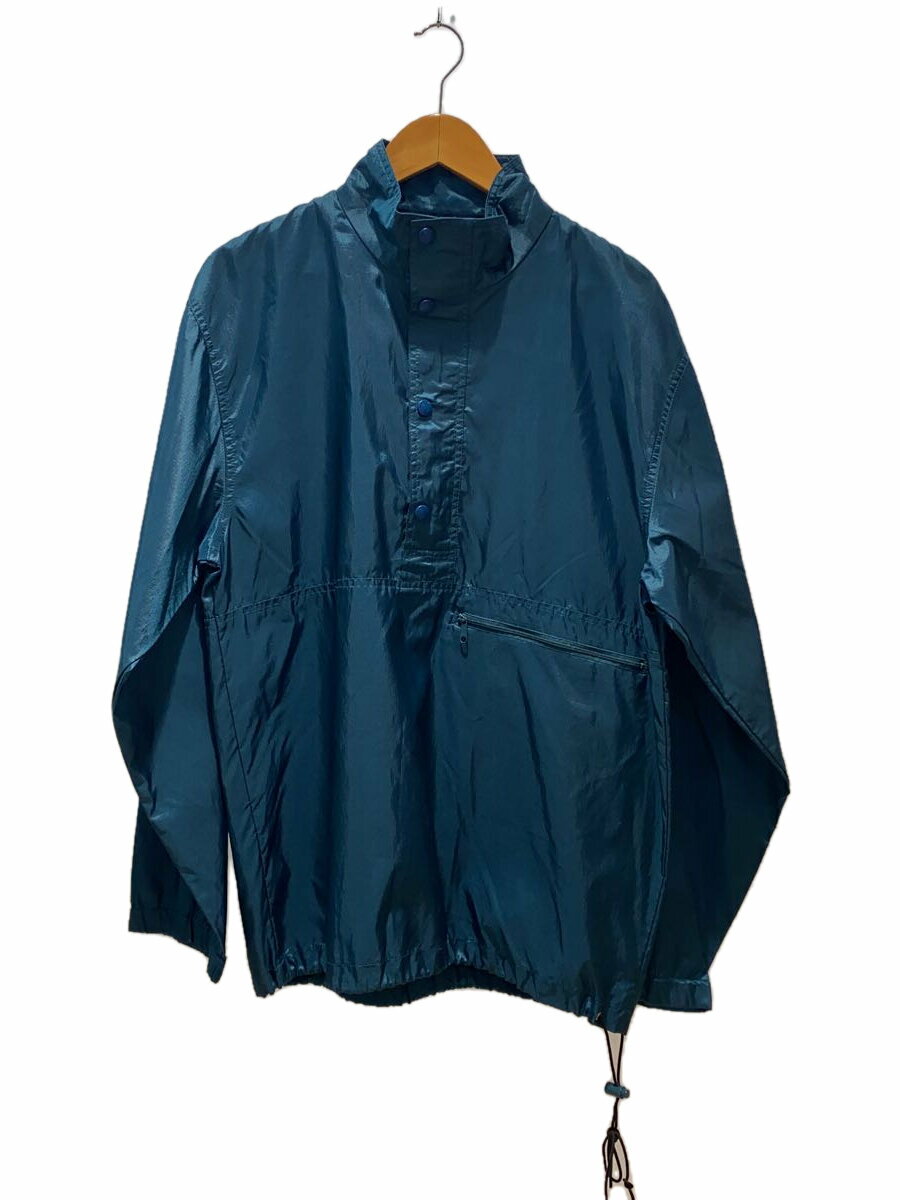 【中古】EDDIE BAUER◆80s/ハーフジップ/プルオーバー/ブルゾン/S/ナイロン/BLU【メンズウェア】