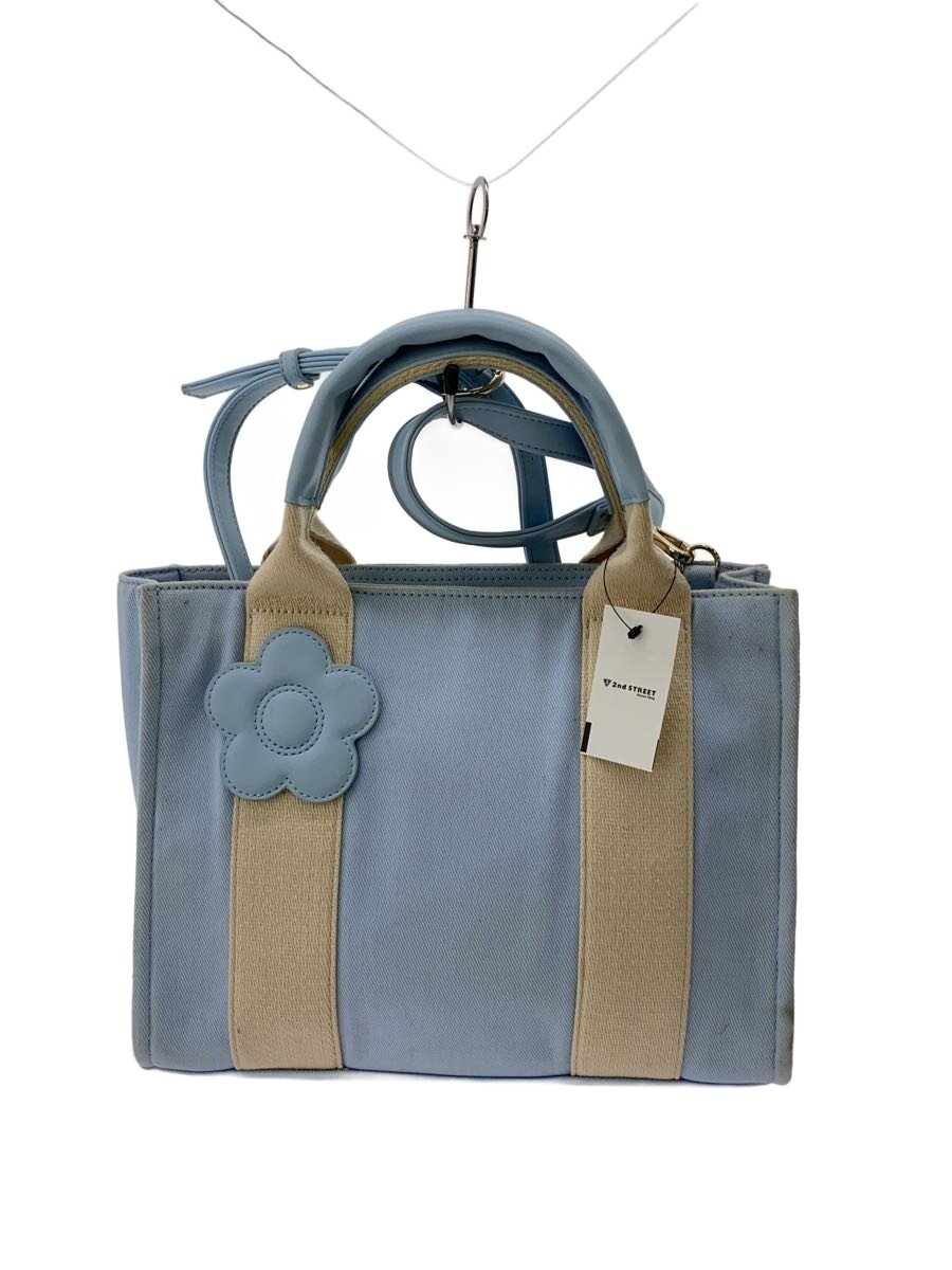 Vanity Bags, Cases - 【中古】MARY QUANT◆ハンドバッグ/キャンバス/BLU/無地【バッグ】