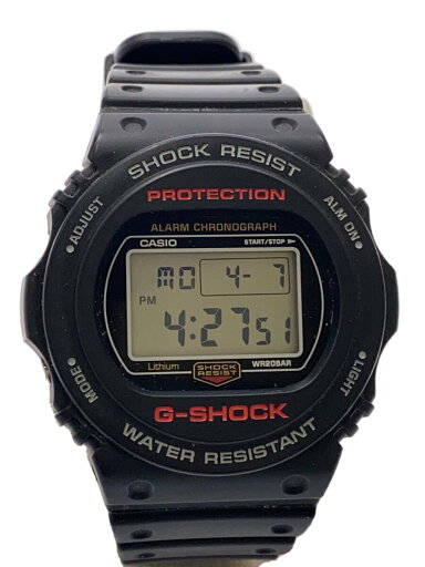 【中古】CASIO◆クォーツ腕時計/デジタル/ラバー/BLK/BLK/dw-5750ue【服飾雑貨他】 【中古】CASIO◆クォーツ腕時計/デジタル/ラバー/BLK/BLK/dw-5750ue【服飾雑貨他】