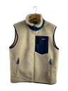 【中古】patagonia◆クラシック・レトロX・ベスト_ベージュ/L/ポリエステル/BEG【メンズウェア】