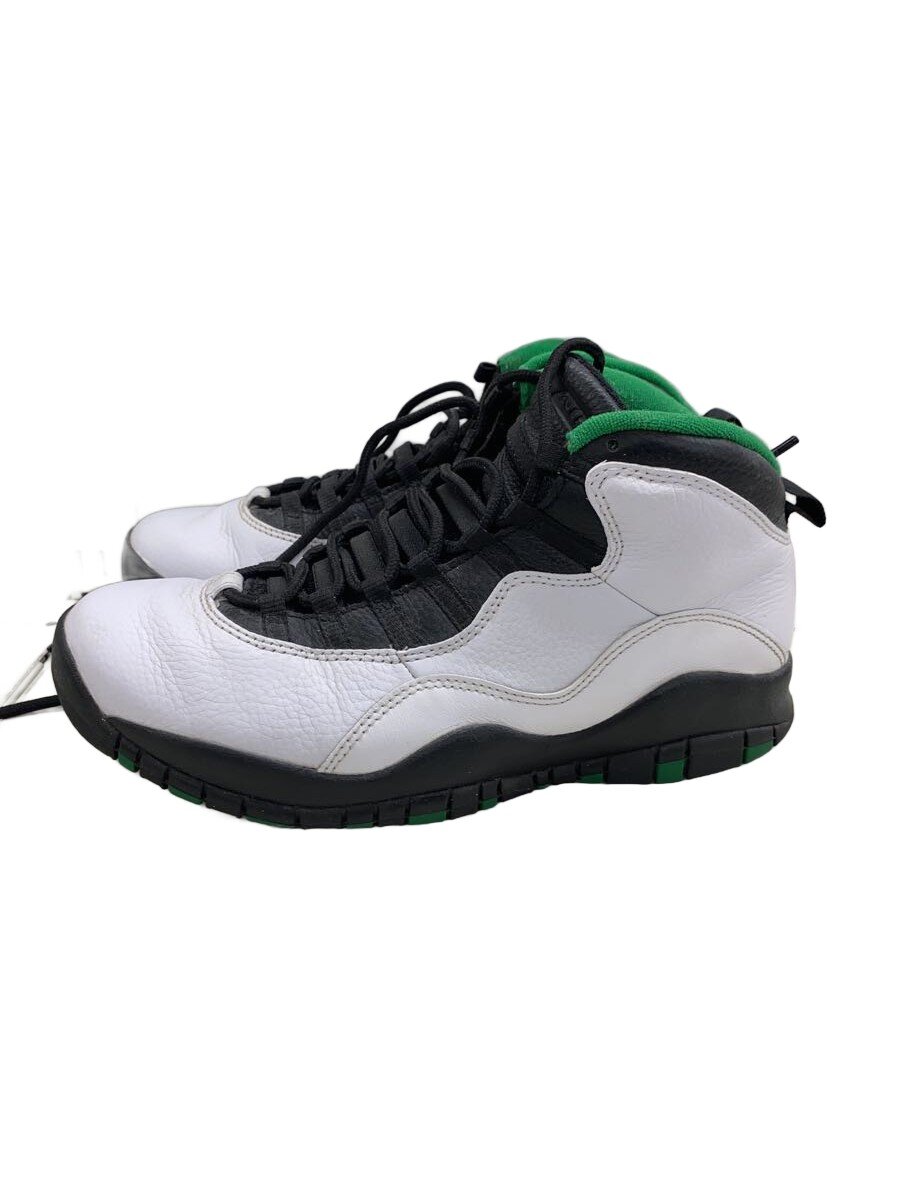 NIKE◆AIR JORDAN 10 RETRO/エアジョーダン10レトロ/ホワイト/310805-137/27.5cm/WH//