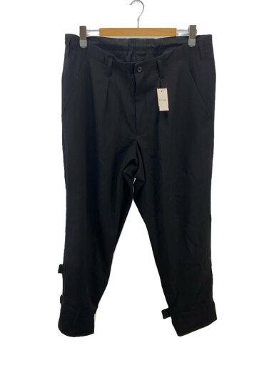 【中古】yohji yamamoto POUR HOMME◆24AW/シワギャバ裾ベルトパンツ/スラックスパンツ/2/ウール/BLK/無地/HO-P55-1000//【メンズウェア】 【中古】yohji yamamoto POUR HOMME◆24AW/シワギャバ裾ベルトパンツ/スラックスパンツ/2/ウール/BLK/無地/HO-P55-1000//【メンズウェア】