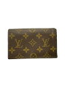 【中古】LOUIS VUITTON◆1)ポルト・モネ・ビエ・トレゾール_モノグラム・キャンバス_BRW/PVC/モノグラム/レディース【服飾雑貨他】(4)
