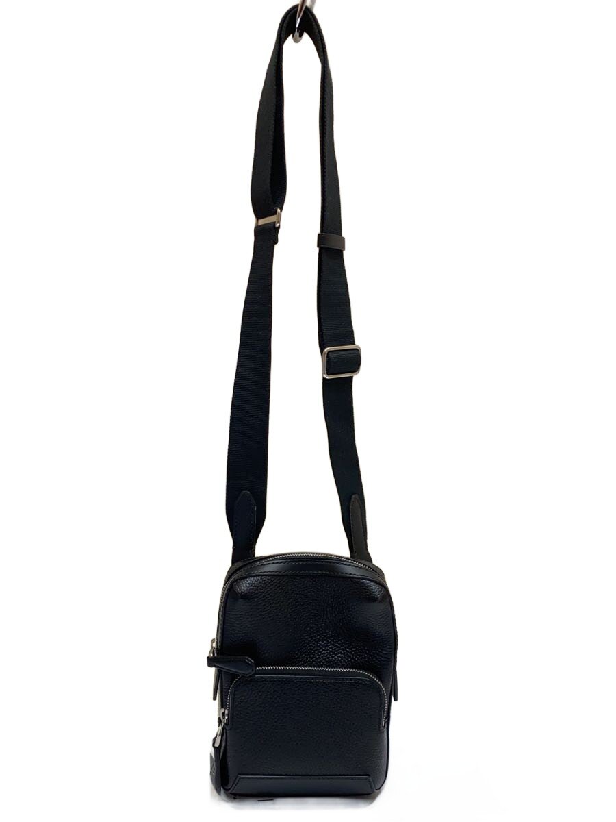 DUNHILL - 【中古】dunhill◆ハーネス ノースサウス クロスボディ/ショルダーバッグ/レザー/BLK【バッグ】