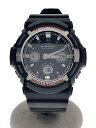 【中古】CASIO◆ソーラー腕時計・G-SHOCK/デジアナ/ラバー/BLK/BLK/SS【服飾雑貨他】(2)