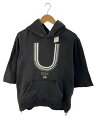 【中古】UNDERCOVER◆16SS/SCAB復刻/七分袖パーカー/2/コットン/BLK/UCQ4805-2/使用感有り【メンズウェア】