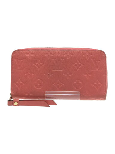 【中古】LOUIS VUITTON◆ジッピー・ウォレット_モノグラム・アンプラント_PNK/牛革/PNK/レディース【服飾雑貨他】 【中古】LOUIS VUITTON◆ジッピー・ウォレット_モノグラム・アンプラント_PNK/牛革/PNK/レディース【服飾雑貨他】