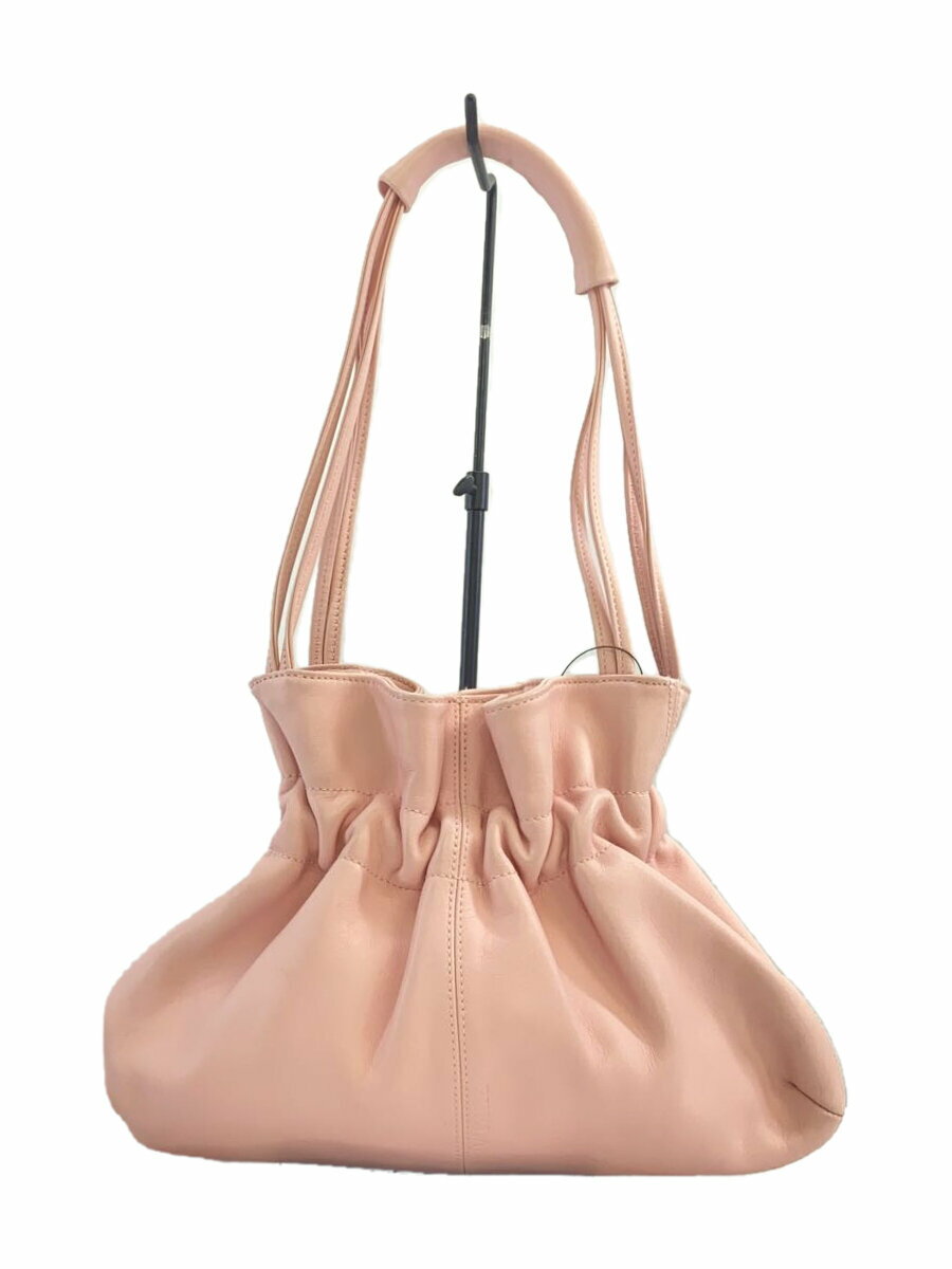 【中古】FURLA◆ショルダーバッグ/レザー/PNK【バッグ】