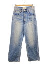 【中古】Lily Brown◆25SS/ハイウエストストレートデニムパンツボトム/0/コットン/BLU/LWFP251009//【レディースウェア】