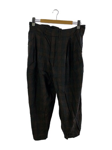 【中古】Basis broek◆ボトム/3/ウール/グレー/チェック【メンズウェア】 【中古】Basis broek◆ボトム/3/ウール/グレー/チェック【メンズウェア】