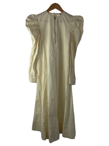 【中古】yori◆長袖ワンピース/36/コットン/WHT【レディースウェア】 【中古】yori◆長袖ワンピース/36/コットン/WHT【レディースウェア】