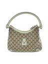 【中古】GUCCI◆ワンショルダーバッグ_アビー/キャンバス/BRW【バッグ】