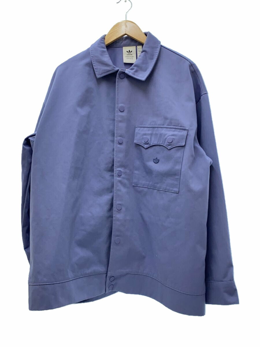 【中古】adidas◆ジャケット/XL/ポリエステル/IDG/無地【メンズウェア】
