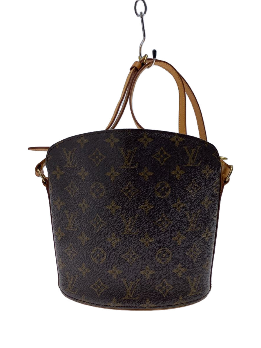【中古】LOUIS VUITTON◆ドルーオ_モノグラム・キャンバス_BRW/PVC/BRW/総柄【バッグ】