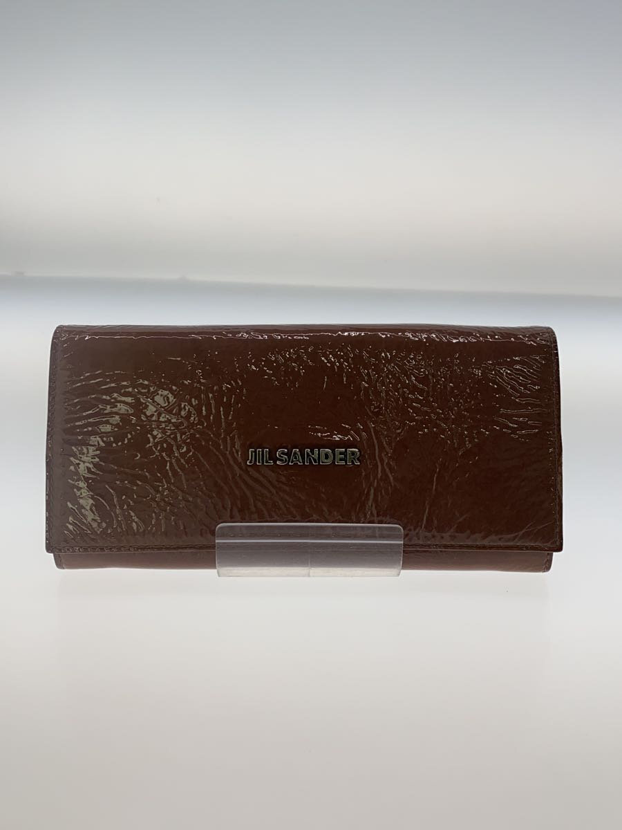 【中古】JIL SANDER◆長財布/エナメル/ピンク/無地/レディース【服飾雑貨他】
