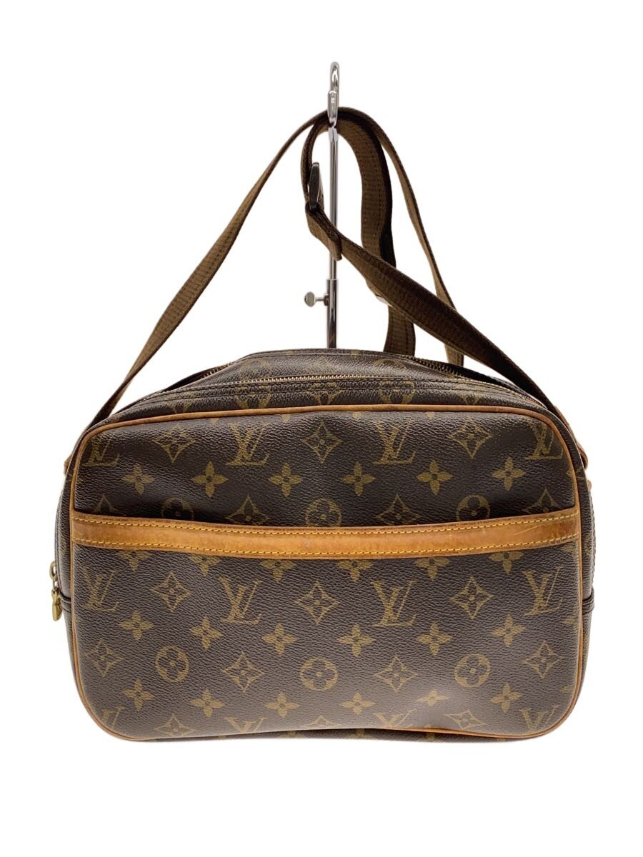 【中古】LOUIS VUITTON◆リポーターPM_モノグラム・キャンバス/PVC/BRW/内側べたつき有/劣化有//【バッグ】