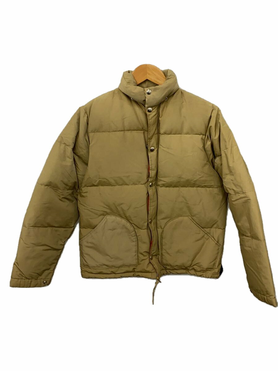 【中古】SIERRA DESIGNS◆ダウンジャケット/S/コットン/BEG/フード欠品/汚れ有【メンズウェア】
