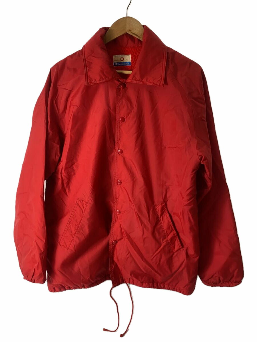 【中古】Champion◆ジャケット/O/ナイロン/RED【メンズウェア】