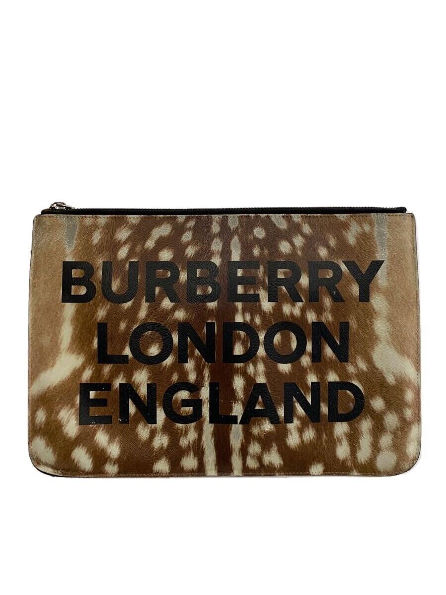 【中古】BURBERRY LONDON◆セカンドバッグ/ロゴ/マルチカラー【バッグ】