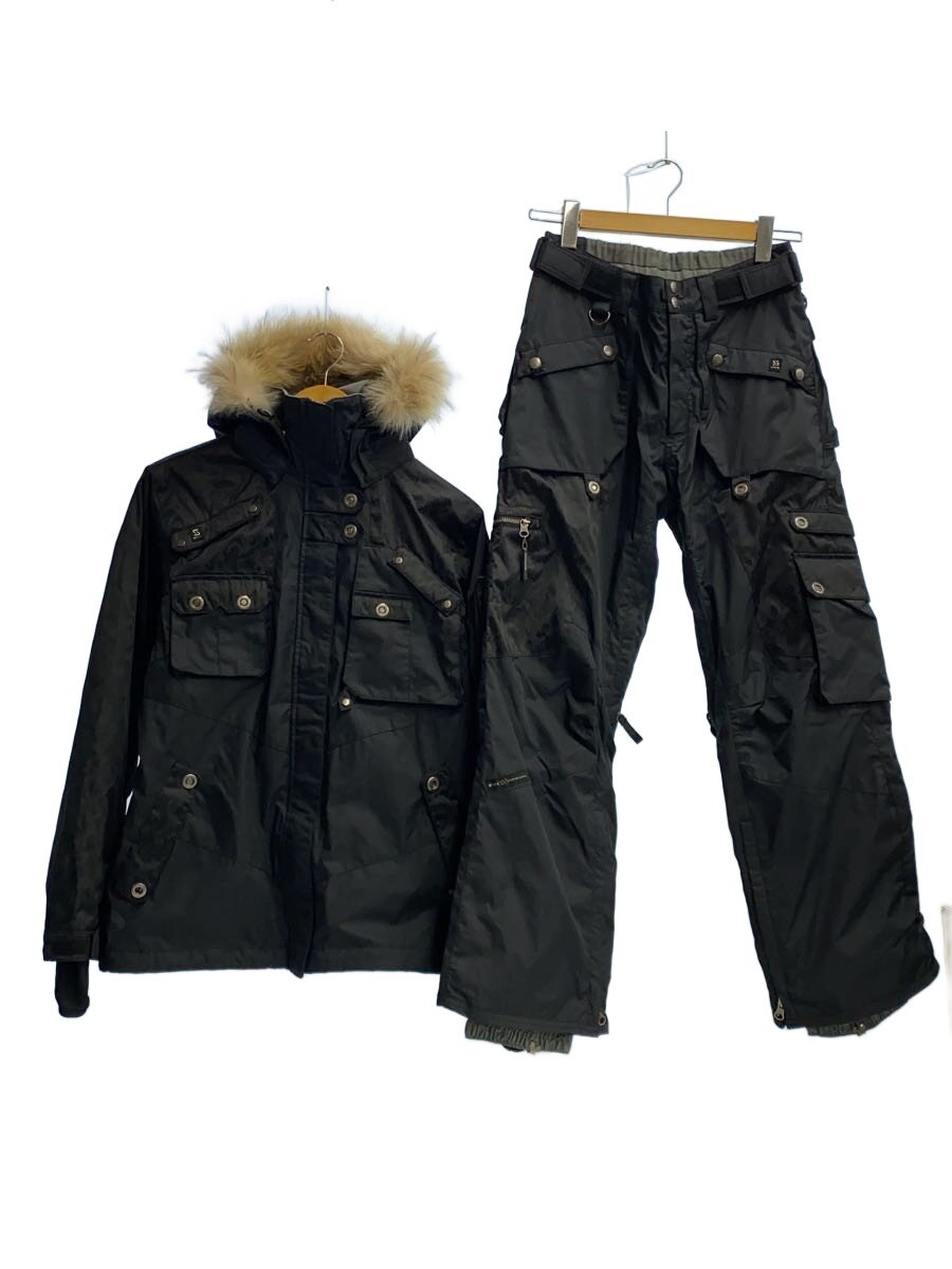 【中古】SIMS◆ウィンターウェアー/セットアップ/レディース/SIZE 9/ファー/BLK/06 SIM61007 JW【スポーツ】