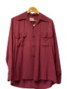 【中古】50s/袋襟/ベークライトボタン/開襟/LOGAN/長袖シャツ/レーヨン/BRD/無地【メンズウェア】(4)