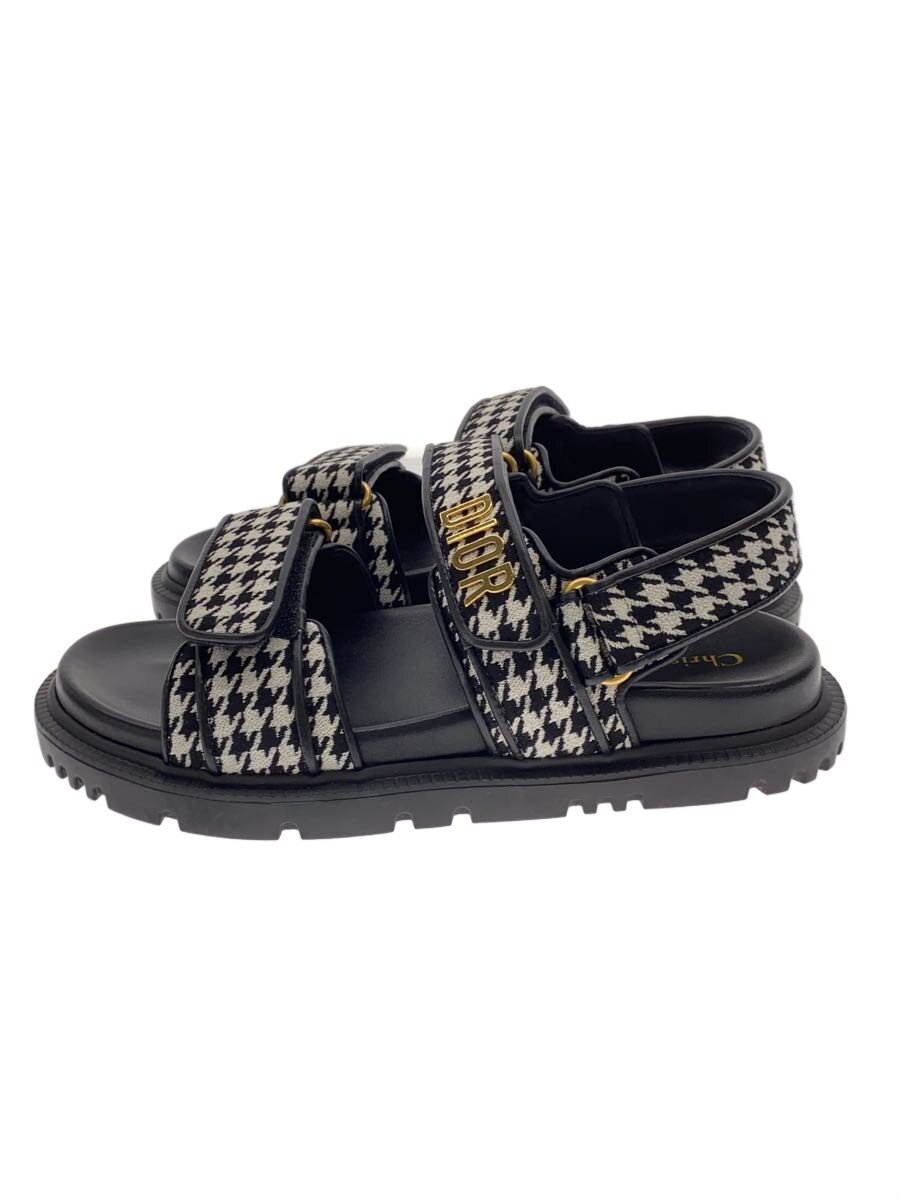 【中古】Christian Dior◆サンダル/37/BLK【シューズ】