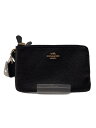 【中古】COACH◆ポーチ/レザー/BLK/6649【バッグ】