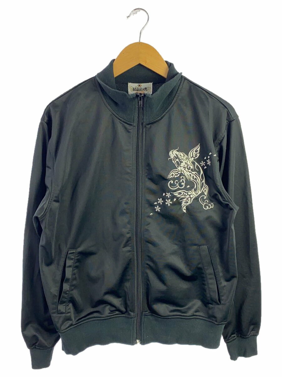 【中古】KARAKURI TAMASHII/ジャケット/L/ポリエステル/BLK【メンズウェア】