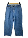【中古】MAISON SPECIAL◆ワイドパンツ/M/コットン/BLU/21231465101【レディースウェア】