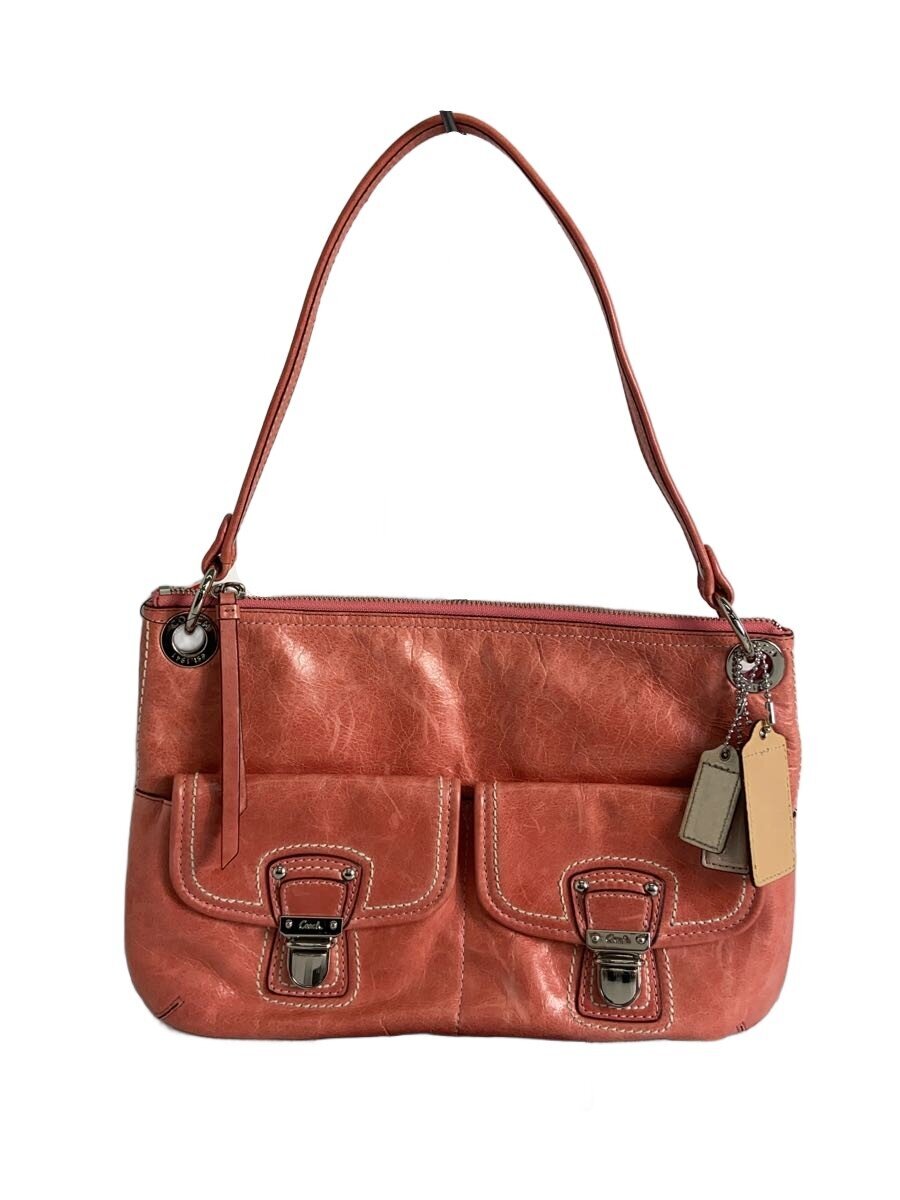 COACH - 【中古】COACH◆ヒッピー_ポピー/レザー/ピンク【バッグ】