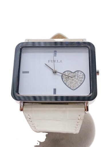 【中古】FURLA◆クォーツ腕時計/アナログ/レザー/WHT/WHT【服飾雑貨他】 【中古】FURLA◆クォーツ腕時計/アナログ/レザー/WHT/WHT【服飾雑貨他】