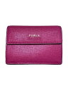 【中古】FURLA◆3つ折り財布/--/PNK/無