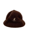 【中古】KANGOL◆ハット/--/ウール/BRW/無地/レディース【服飾雑貨他】
