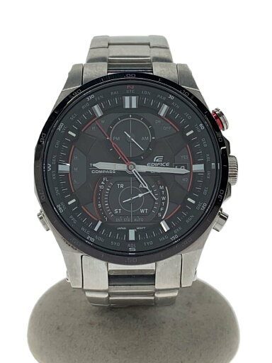 【中古】CASIO◆ソーラー腕時計・EDIFICE/アナログ/SLV/EQW-A1200DB-1AJF【服飾雑貨他】 【中古】CASIO◆ソーラー腕時計・EDIFICE/アナログ/SLV/EQW-A1200DB-1AJF【服飾雑貨他】