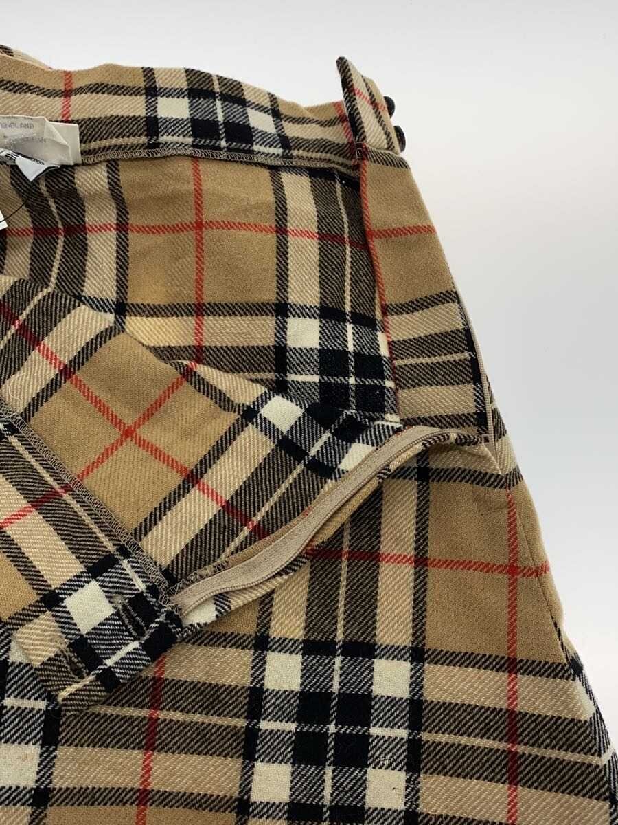 【中古】KERRY HOPE/ロングスカート/9/ウール/キャメル/チェック【レディースウェア】