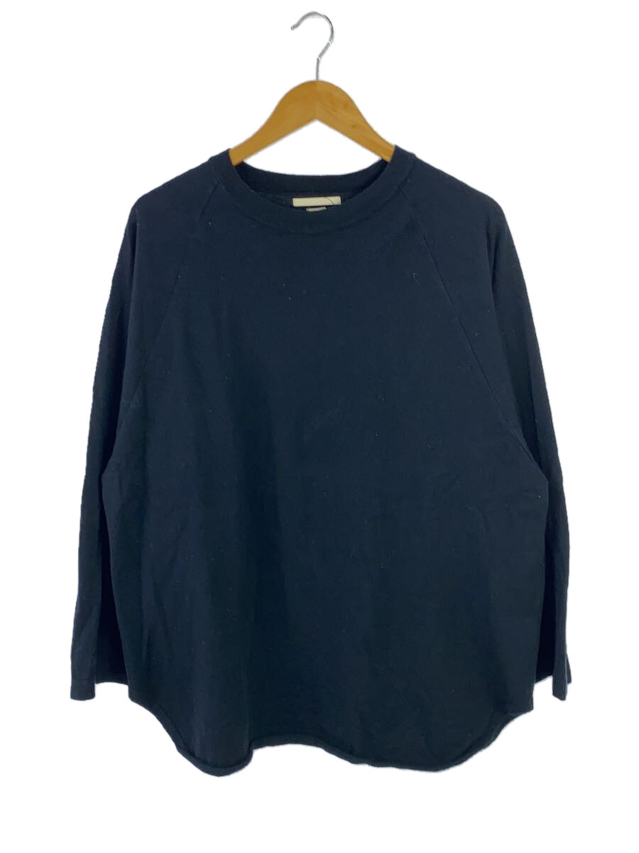 【中古】BLURHMS◆スウェット/3/コットン/BLK/無地/BHS23F027【メンズウェア】