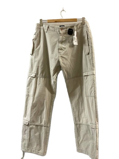 【中古】STUSSY◆リップストップカーゴパンツ/34/コットン/BEG/無地【メンズウェア】 【中古】STUSSY◆リップストップカーゴパンツ/34/コットン/BEG/無地【メンズウェア】