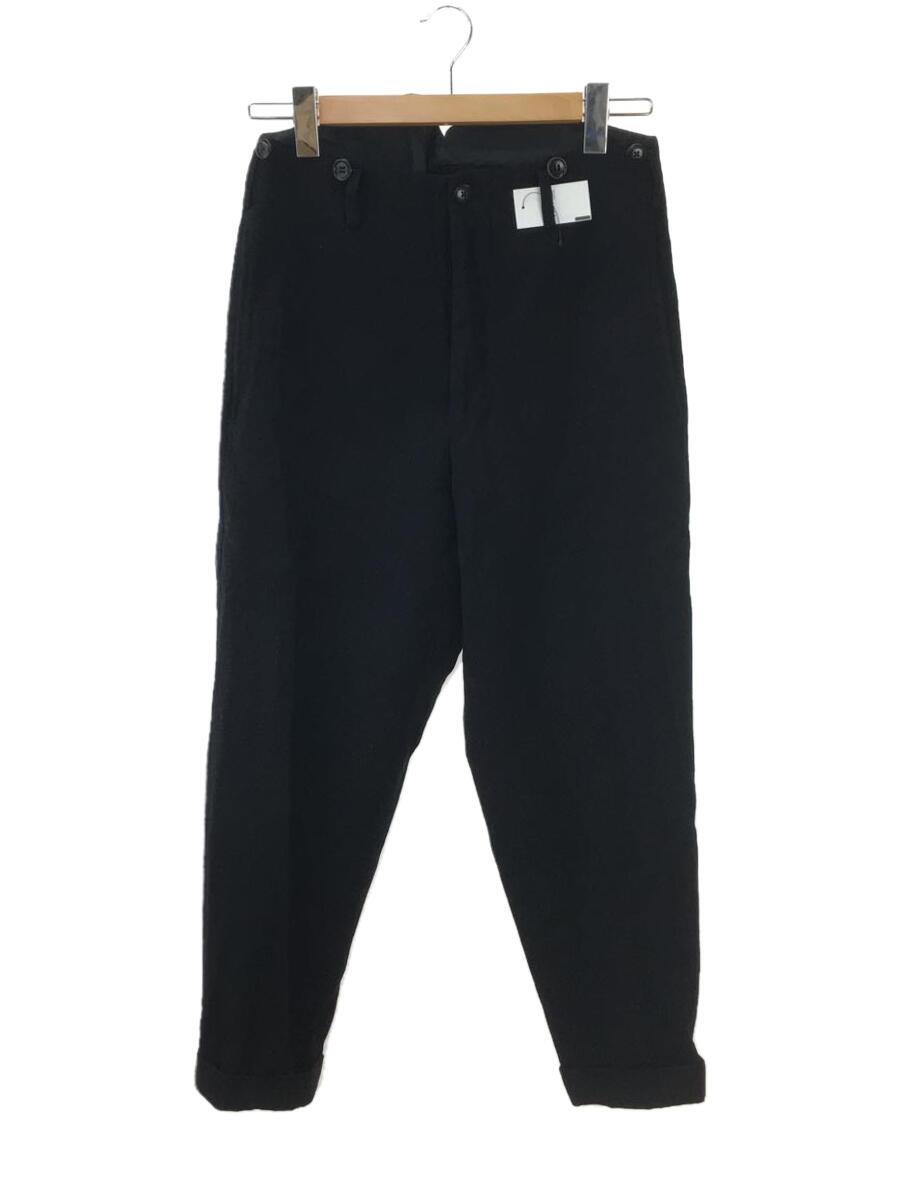 【中古】yohji yamamoto POUR HOMME◆〜91年製/wool suspenders side pockets pants/ボトム/S/ウール/BLK/