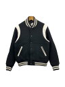 【中古】MINEDENIM◆Wool Melton & Leather Studium Jam/1/ウール/BLK/2310-9004-97-012【メンズウェア】