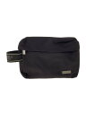 【中古】BURBERRY◆ポーチ/セカンドバッグ/ナイロン/BLK/無地//【バッグ】