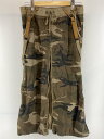 【中古】goa◆00s/y2k/サスペンダースカート/KHK/カモフラ/コットン/31414012【レディースウェア】