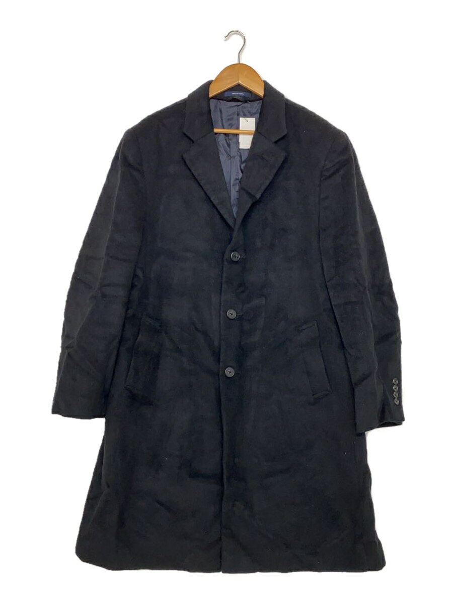 【中古】NAUTICA◆コート/46/ウール/BLK/無地【メンズウェア】