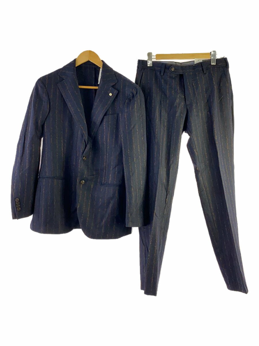 【中古】Luigi Bianchi Mantova◆セットアップ/--/ウール/NVY/ストライプ/9202834413011【メンズウェア】