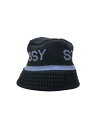 【中古】STUSSY◆バケットハット/--/アクリル/BLK/メンズ/1321095//【服飾雑貨他】