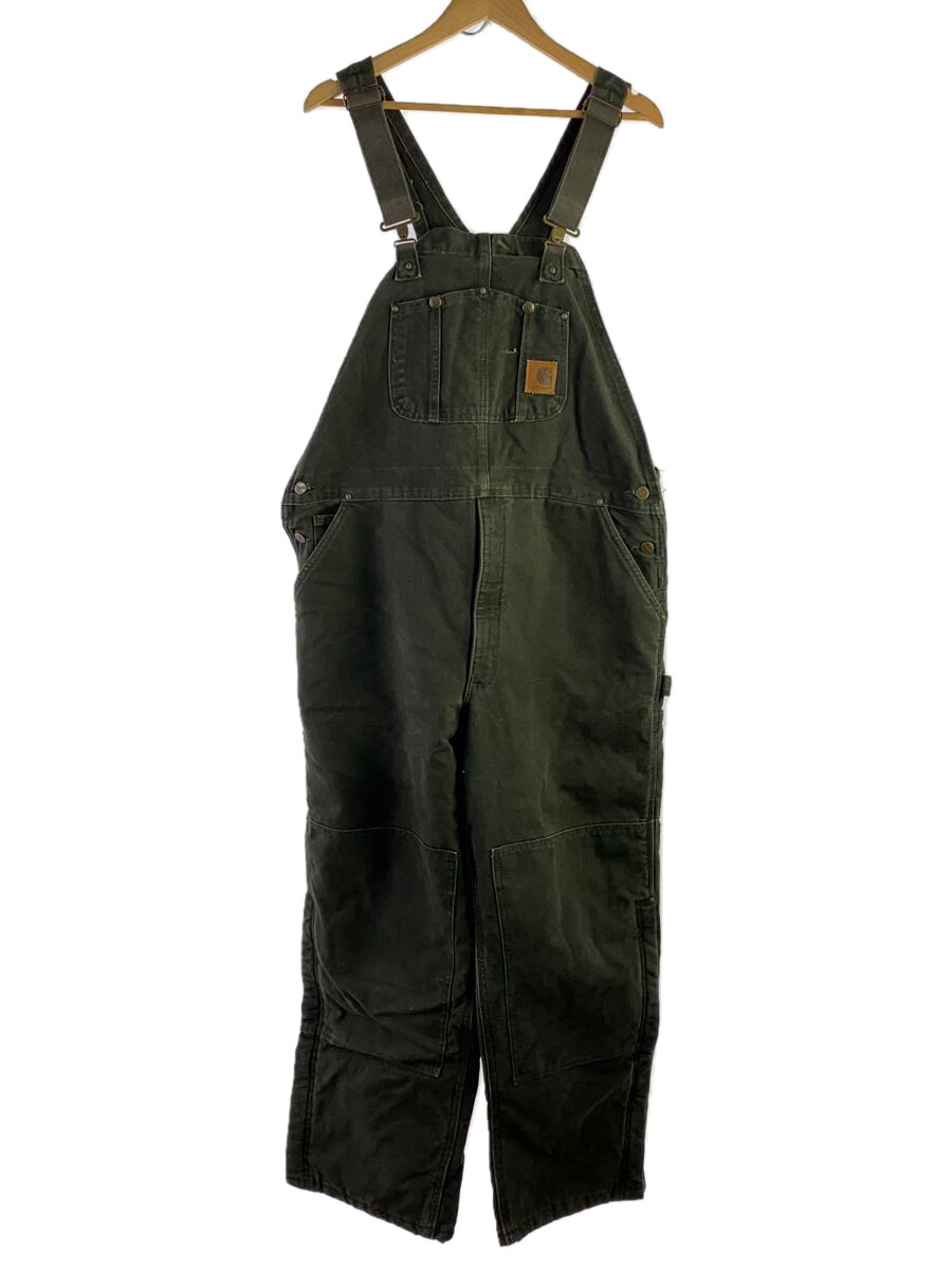 【中古】Carhartt◆オーバーオール/42/コットン/KHK/無地/R27MOS//【メンズウェア】
