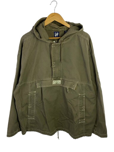 【中古】GAP◆90s/OLD/オールド/紺タグ/アノラックパーカー/ジャケット/XL/コットン/KHK【メンズウェア】 【中古】GAP◆90s/OLD/オールド/紺タグ/アノラックパーカー/ジャケット/XL/コットン/KHK【メンズウェア】
